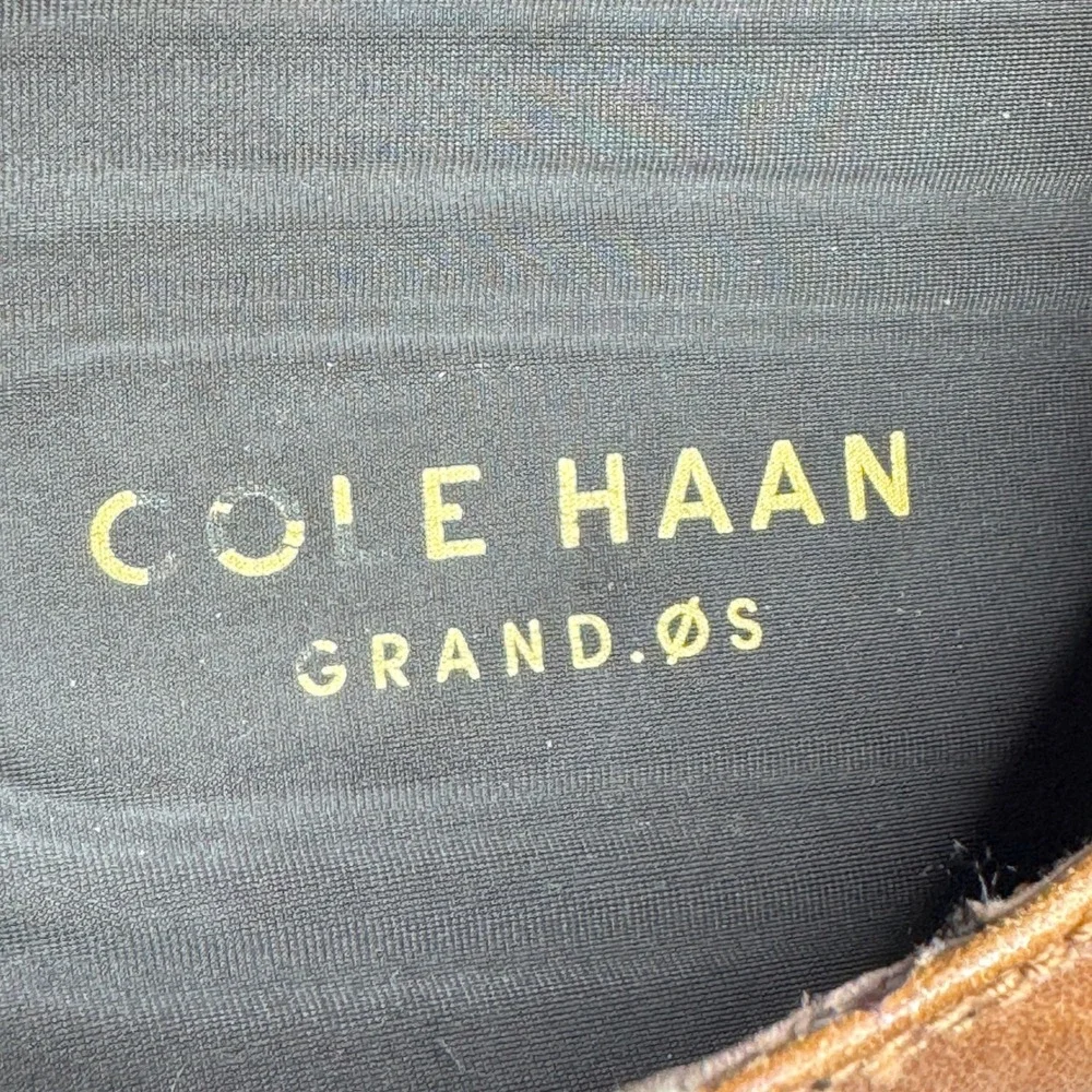 Cole Haan Grand OS‎ Mens 13 M Tan Brown Leather Wingtip Derby Shoes C24168
